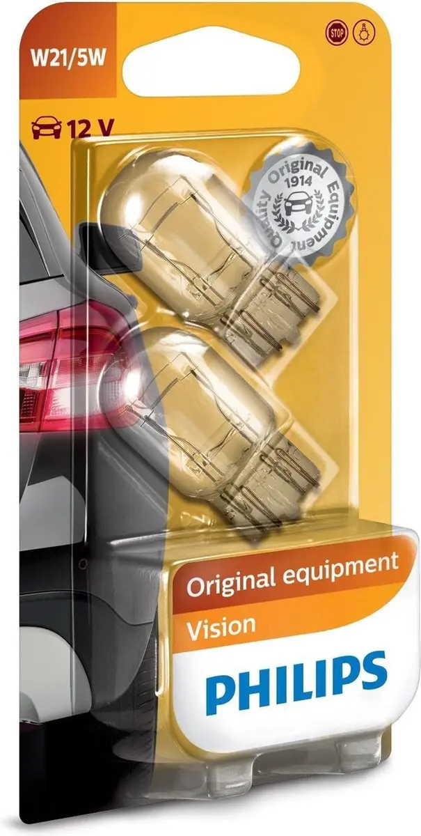Philips 12V W21/5W - 2 Stuks
