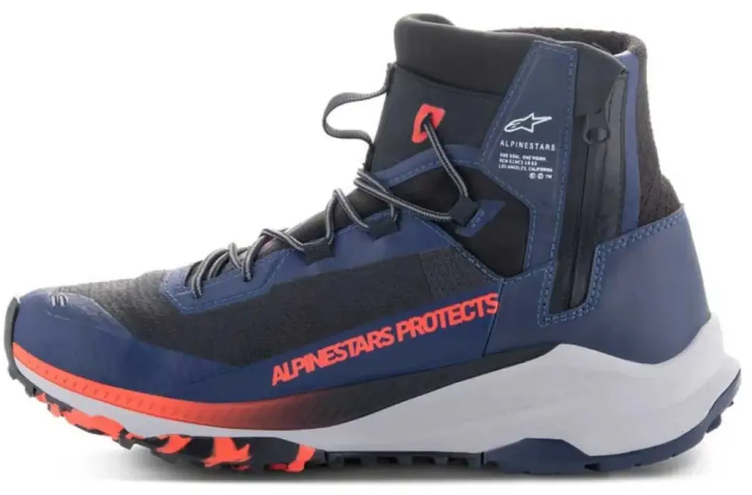 Alpinestars Speedforce XR Motorschoenen 44 - Blauw/Zwart/Fluo Rood/Grijs