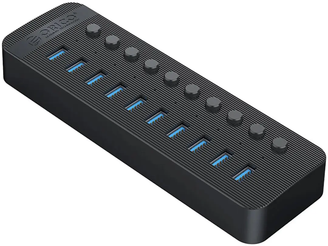 ORICO Hub CT2U3-10AB 10x USB-A 3.0 - Transparant