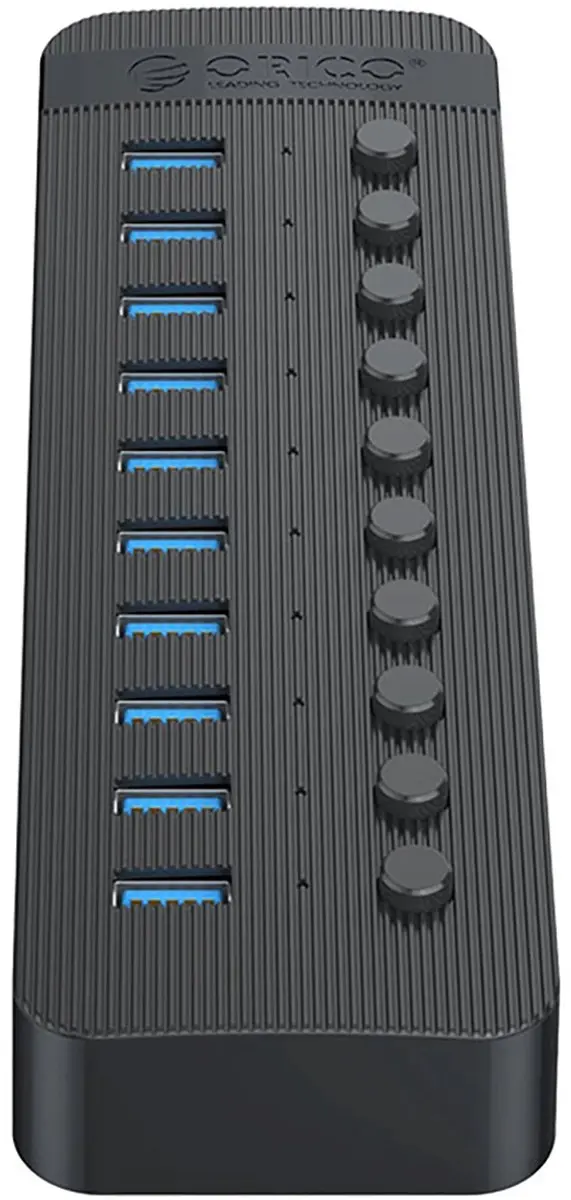 ORICO Hub CT2U3-10AB 10x USB-A 3.0 - Transparant