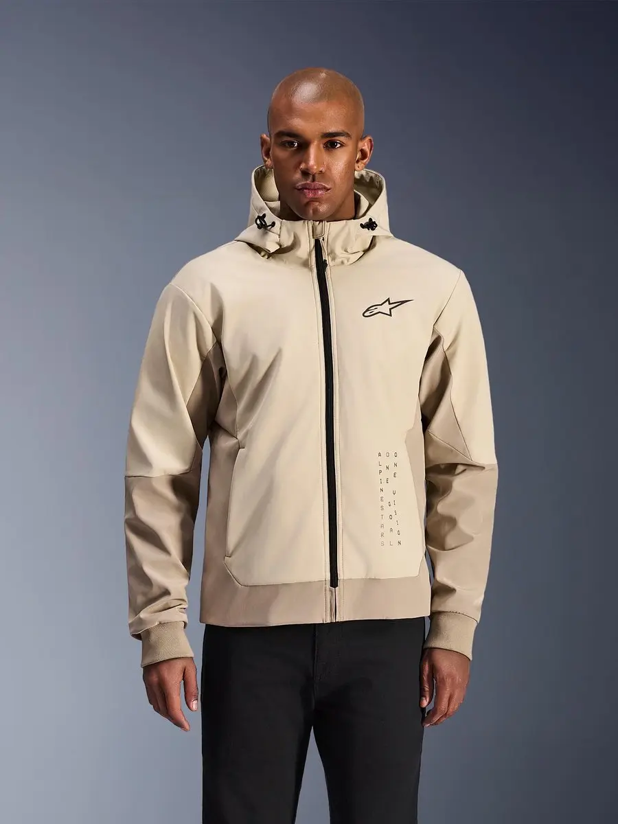 Alpinestars Radium Tech Motorfiets Zip Hoodie - Grijs/Beige 2XL