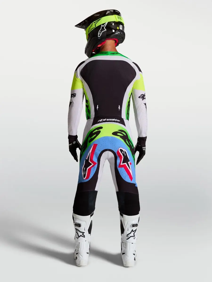 Alpinestars Supertech Dyna Motocross-trui - Paars/Zwart/Groen