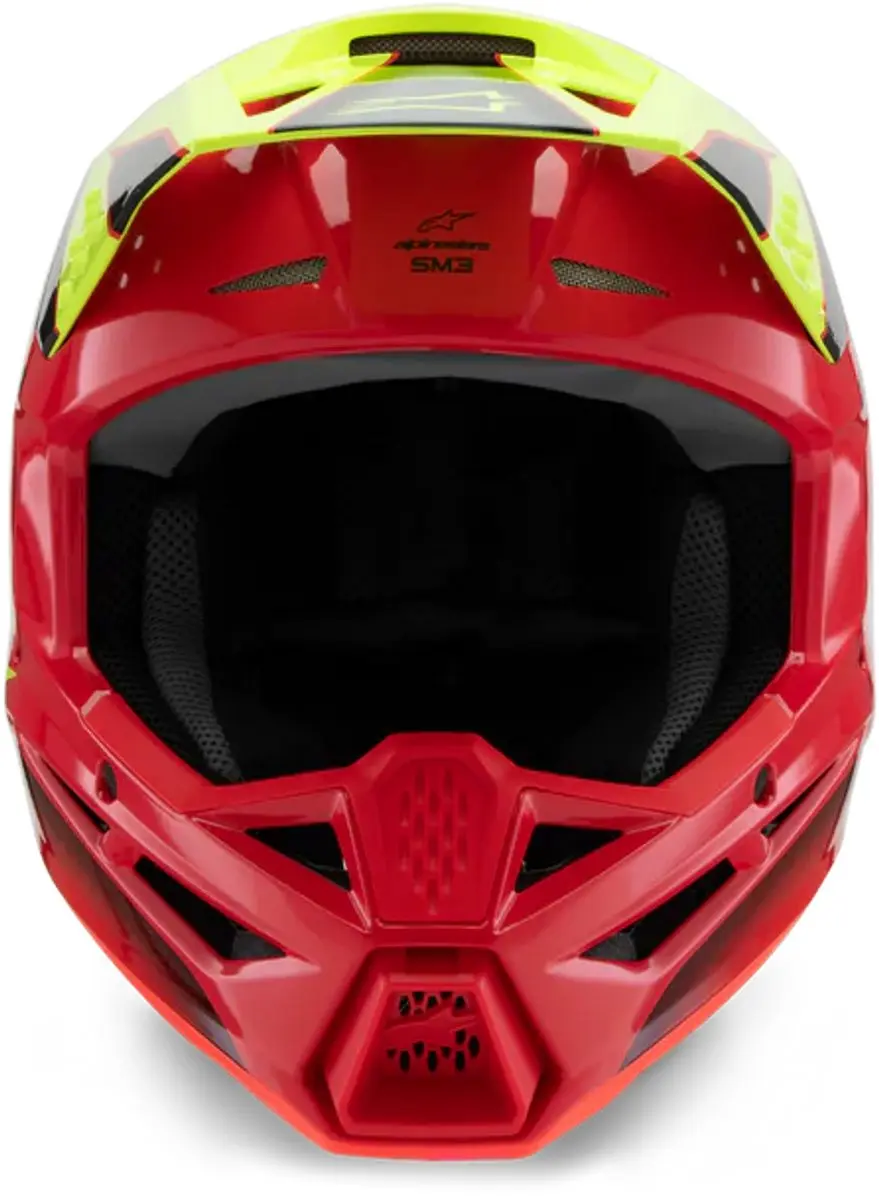 Alpinestars S-M3 Fray Crosshelm - XL - Rood/Geel