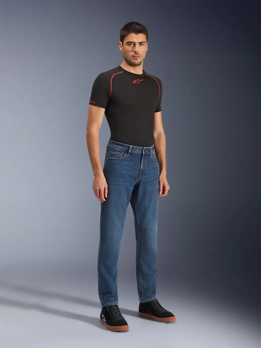 Alpinestars Flex-AST 5 Motorjeans Blauw 33/SHORT
