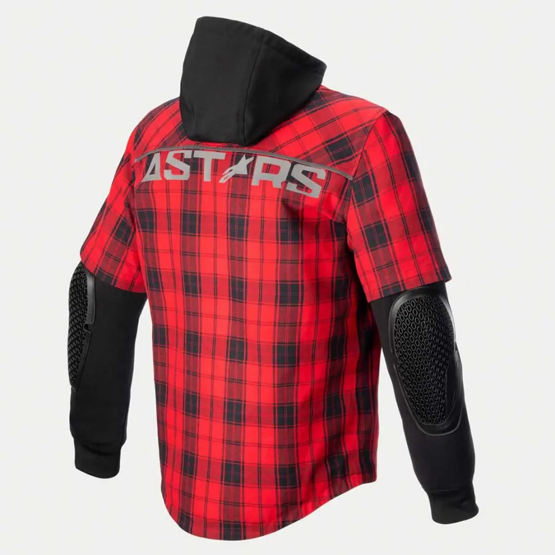 Alpinestars MO.ST.EQ Tartan Shirt - Flame Rood/Zwart