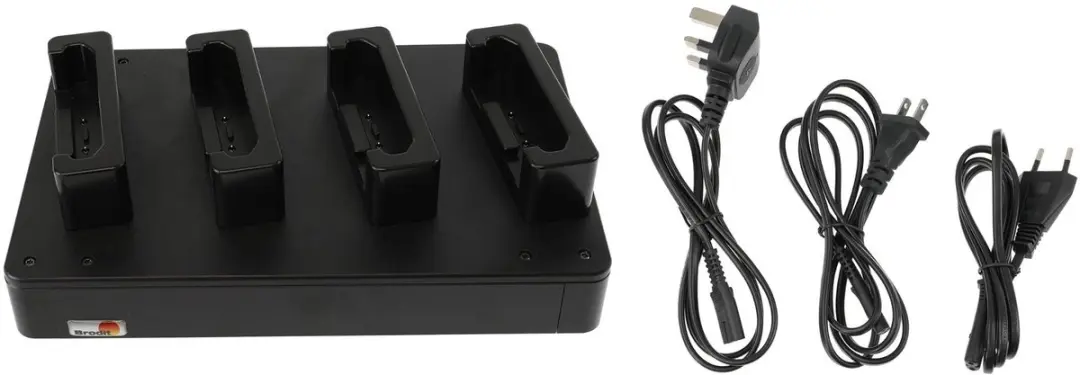 Brodit 216371 4-weg Oplaadstation - Zwart