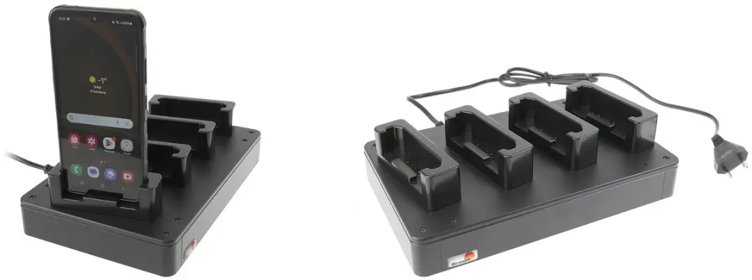 Brodit 216371 4-weg Oplaadstation - Zwart