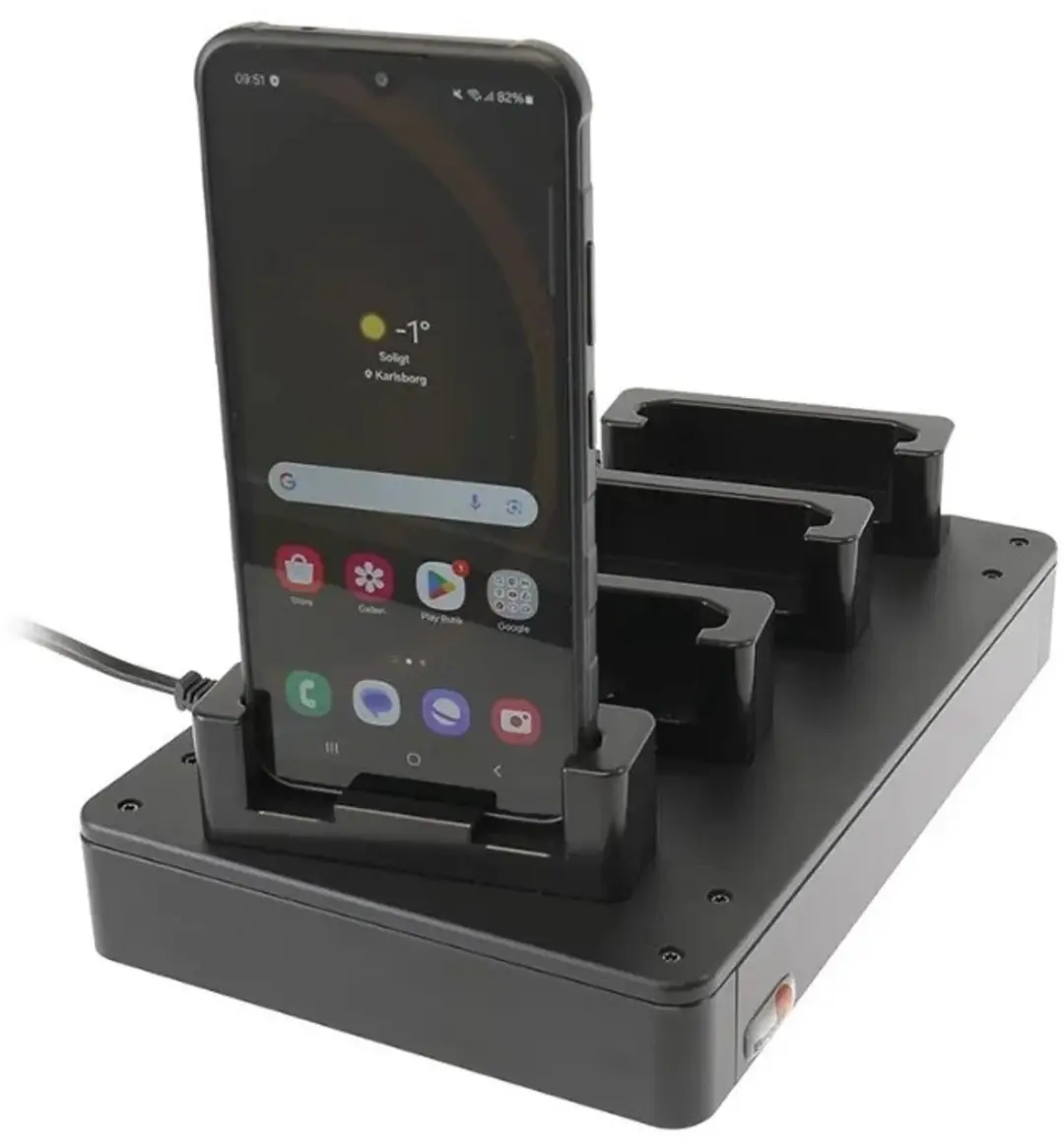 Brodit 216371 4-weg Oplaadstation - Zwart - afbeelding 6 van 6