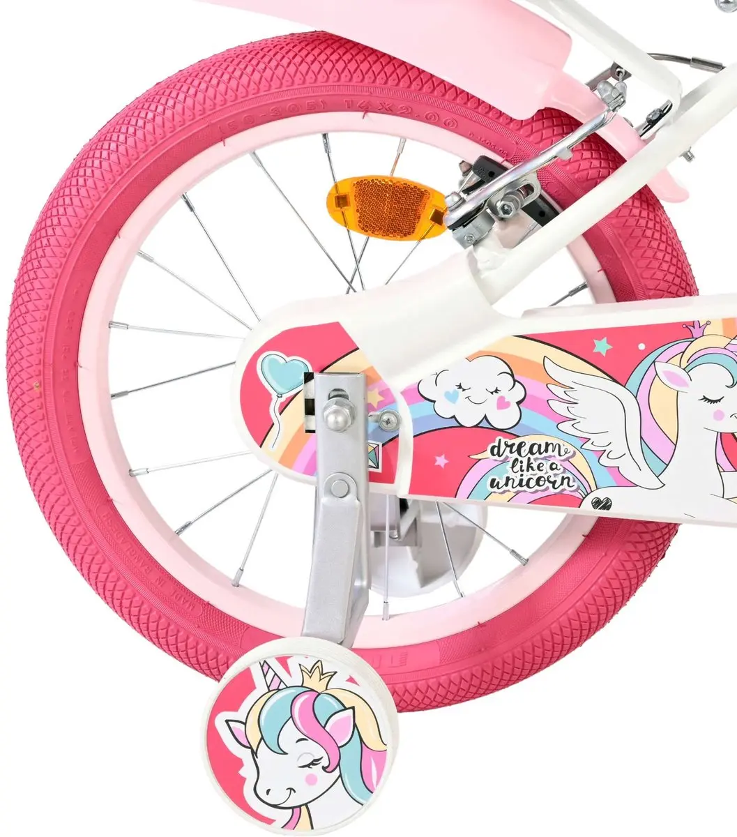 Volare Unicorn Kinderfiets 16 inch - Meisjes - Wit