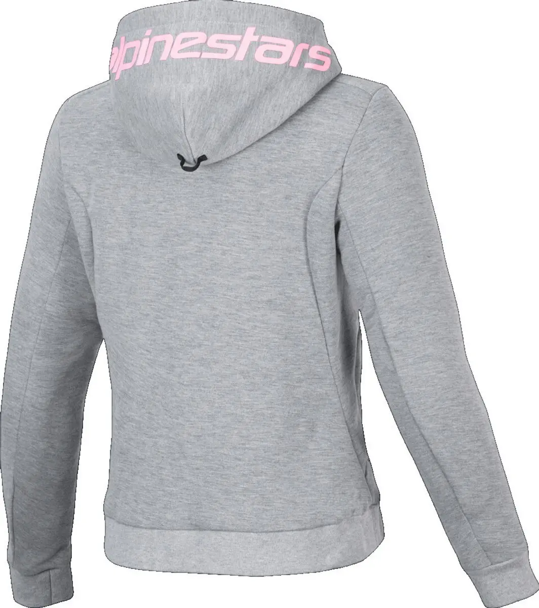 Alpinestars Stella Chrome V2 Sport Hoodie - Grijs Heather Roze Fluo