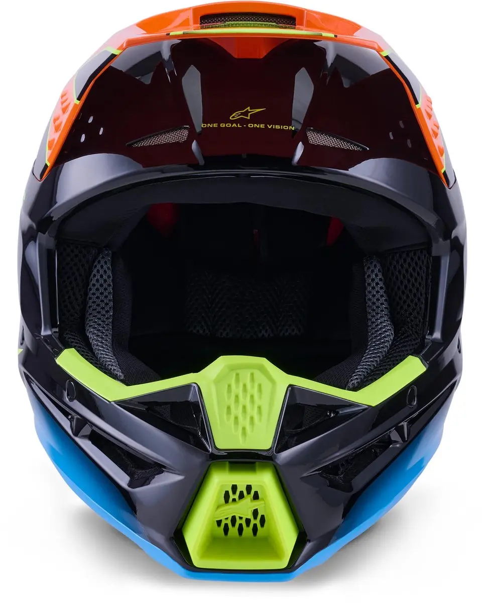 Alpinestars S-M3 Fray Crosshelm - L - Zwart/Blauw