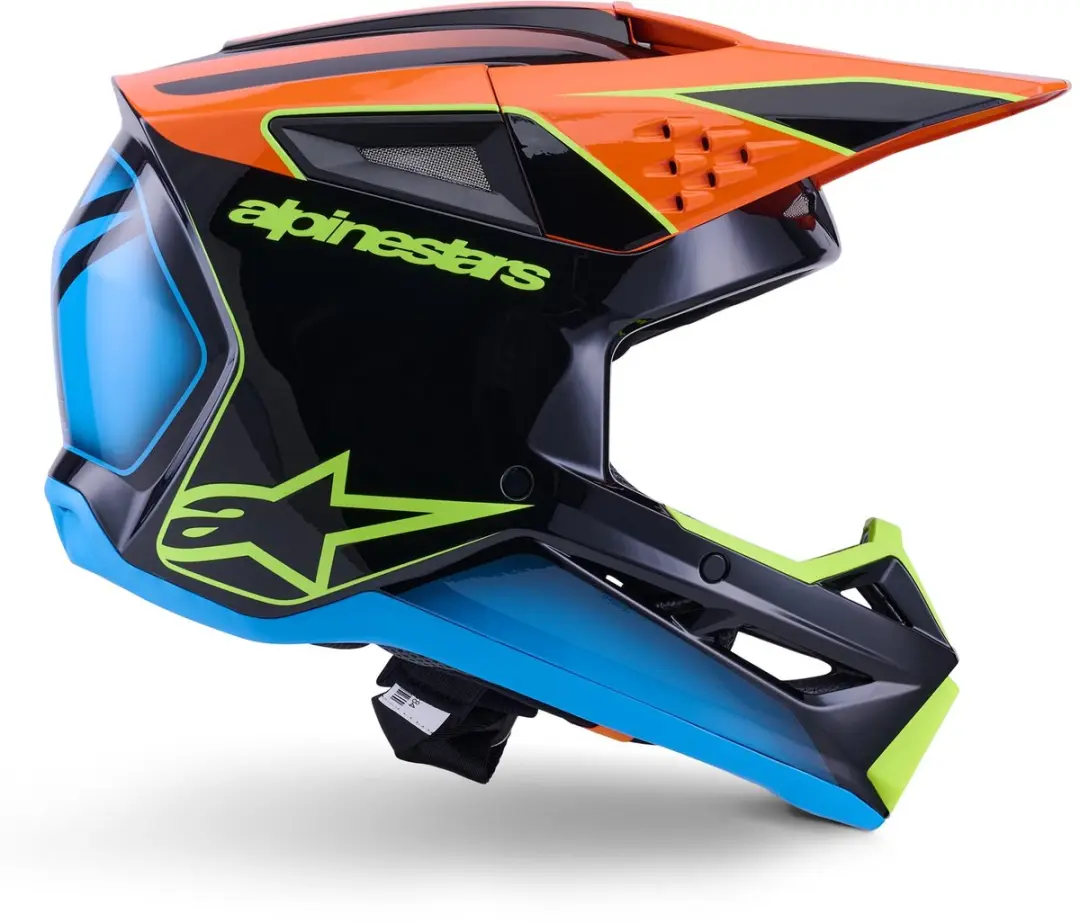 Alpinestars S-M3 Fray Crosshelm - L - Zwart/Blauw