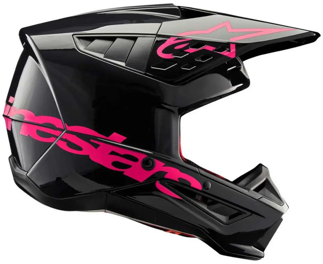 Alpinestars S-M5 Corp Helm ECE 22.06 - XXL - Zwart/Roze Glanzend