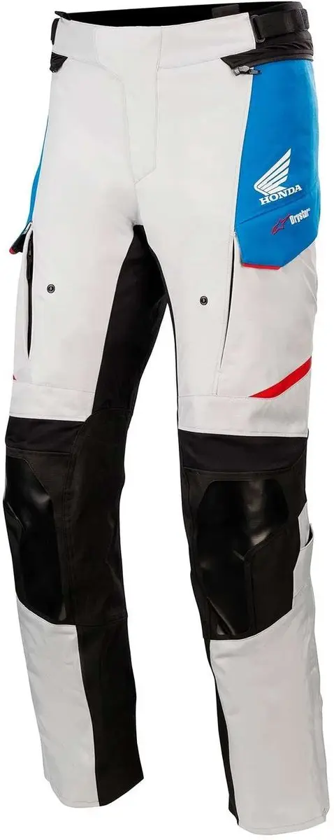 Alpinestars Honda Andes V3 Drystar Broek IJsgrijs/Blauw/Rood