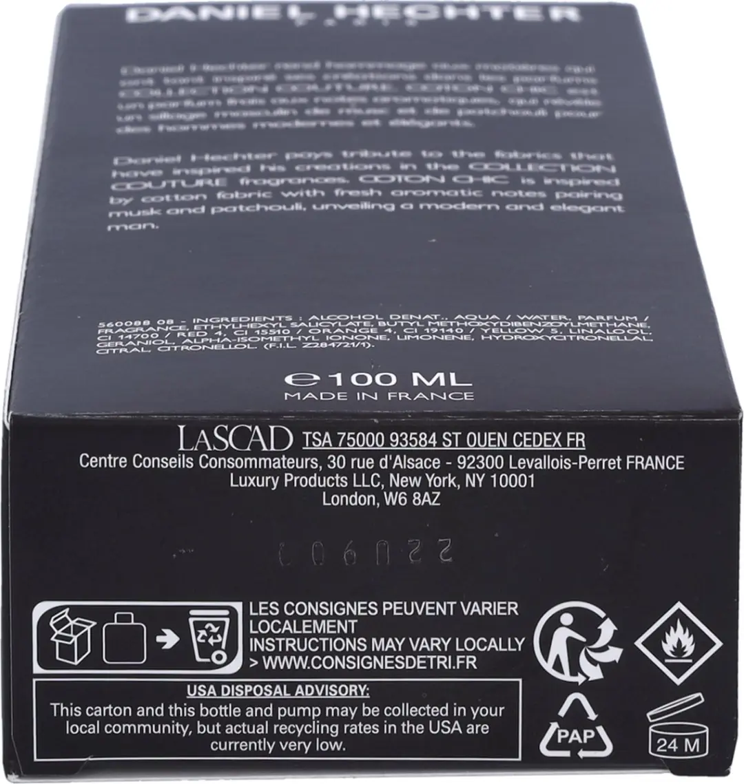 Daniel Hechter Coton Chic Eau de Parfum 100ml