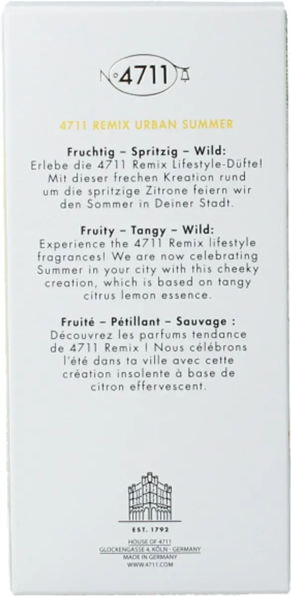 4711 Remix Urban Summer Unisex Parfum 100ml