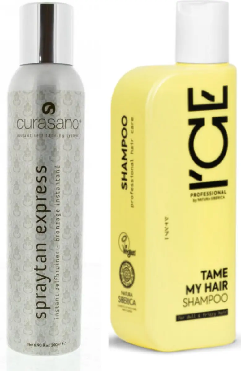 Curasano Spraytan Tanning Spray 200ml + Tame My Hair Shampoo