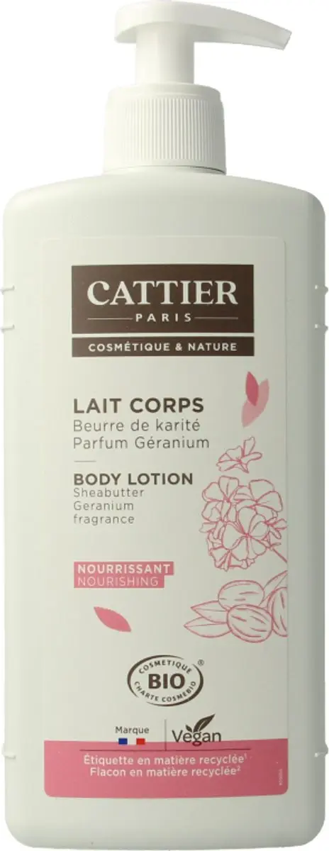 Cattier Body Milk Shea Butter/Geranium 500ml