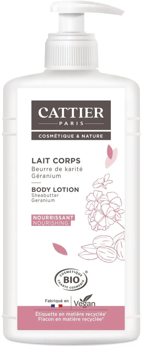 Cattier Body Milk Shea Butter/Geranium 500ml