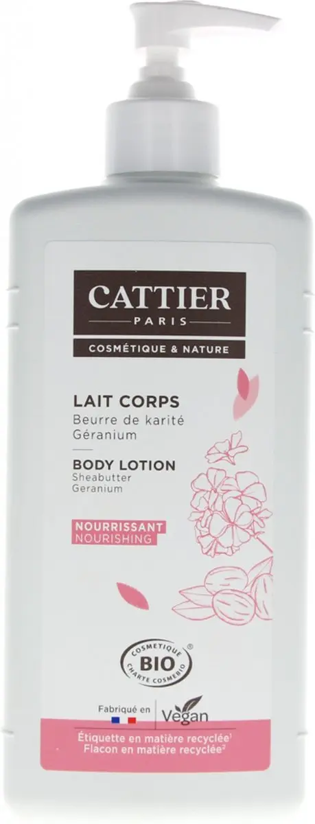 Cattier Body Milk Shea Butter/Geranium 500ml