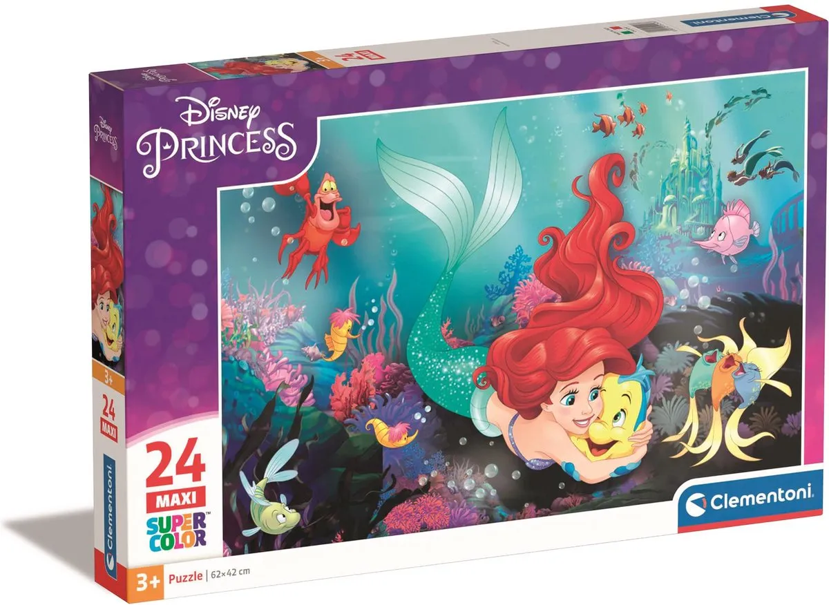 Clementoni Disney Prinses Kleine Zeemeermin Puzzel 24 Stuks - Multicolor