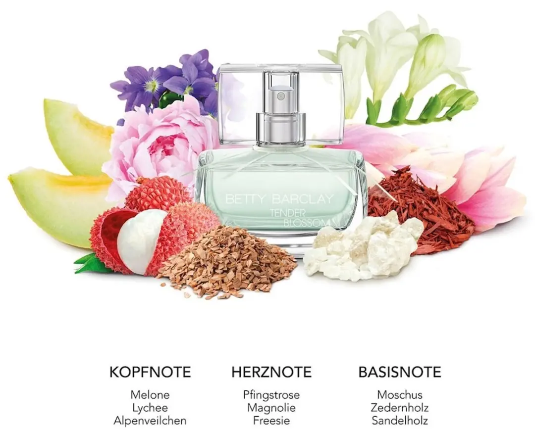 Betty Barclay Tender Blossom Geschenkset - 20ml EDT + 75ml Douchegel