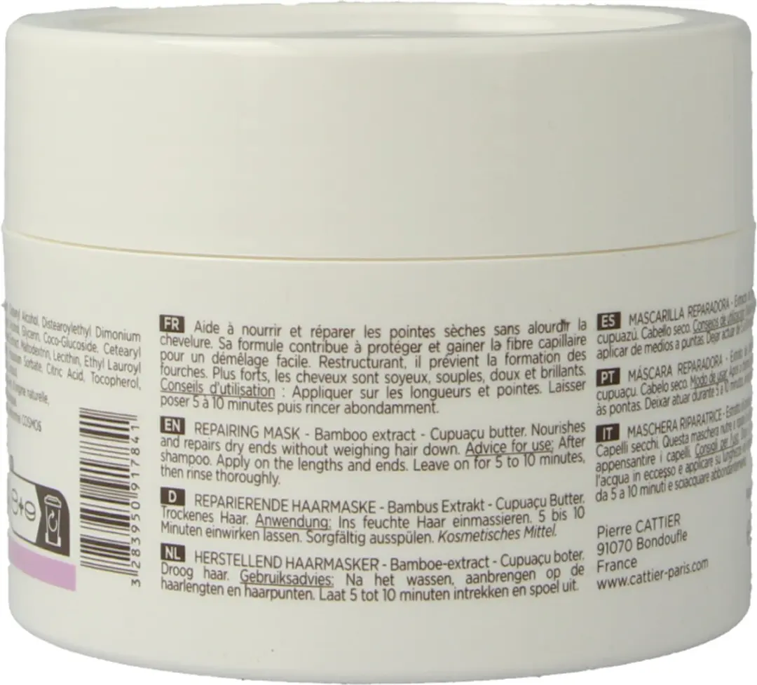 Cattier Herstellend Haarmasker 200ml - 2 Stuks