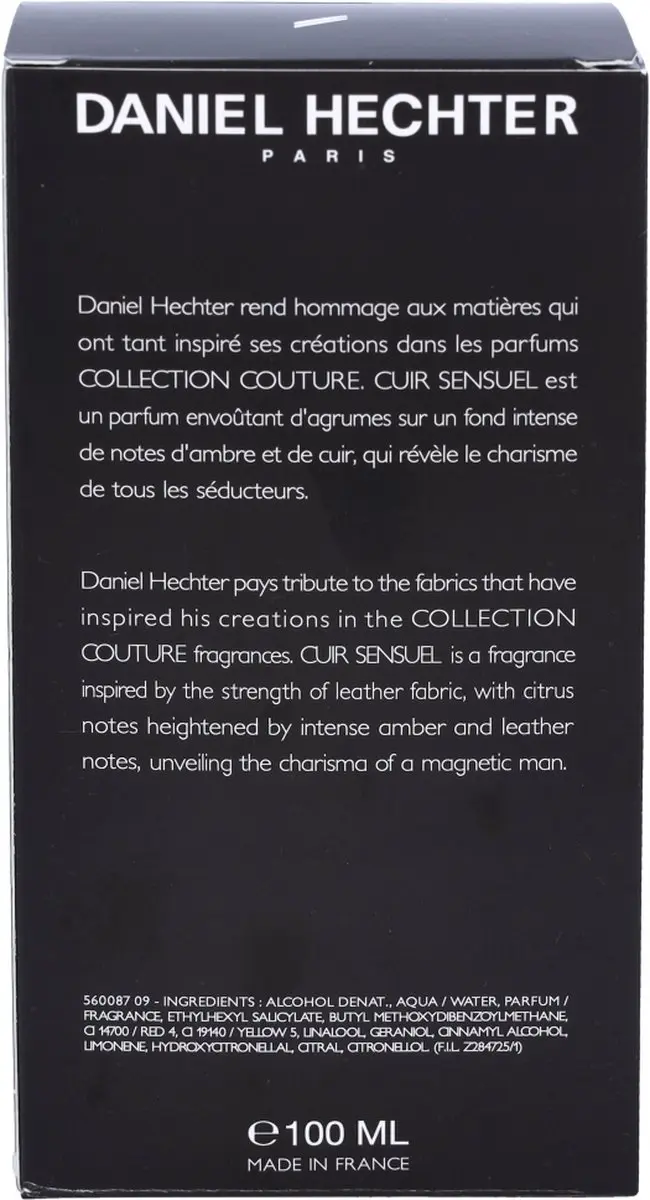 Daniel Hechter Collection Couture Cuir Sensuel Eau de Toilette 100ml