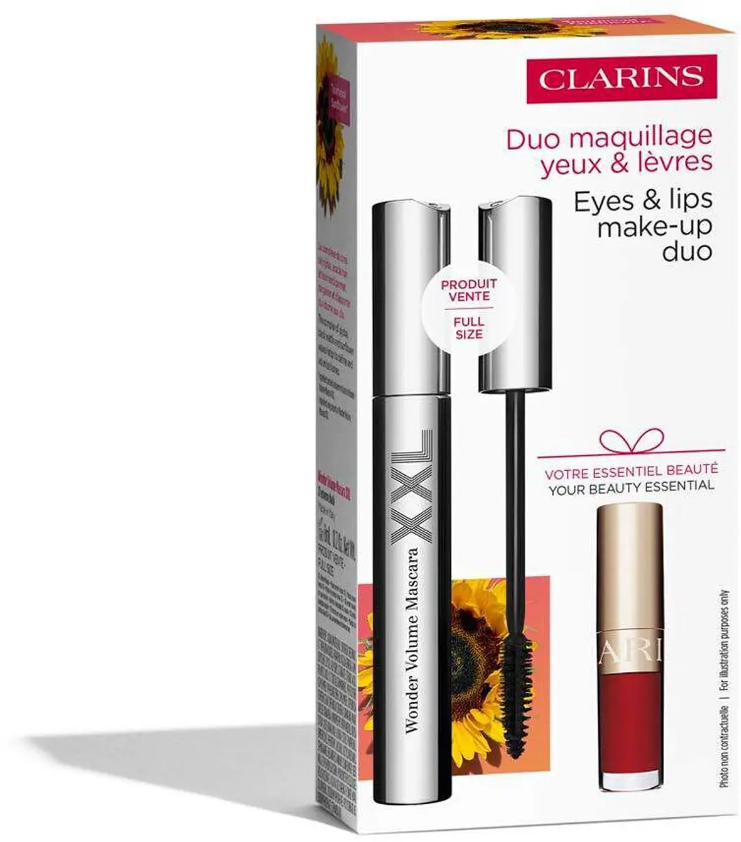 Clarins Value Pack Mascara Wonder Volume XXL & Lip Comfort Oil 03 Cher