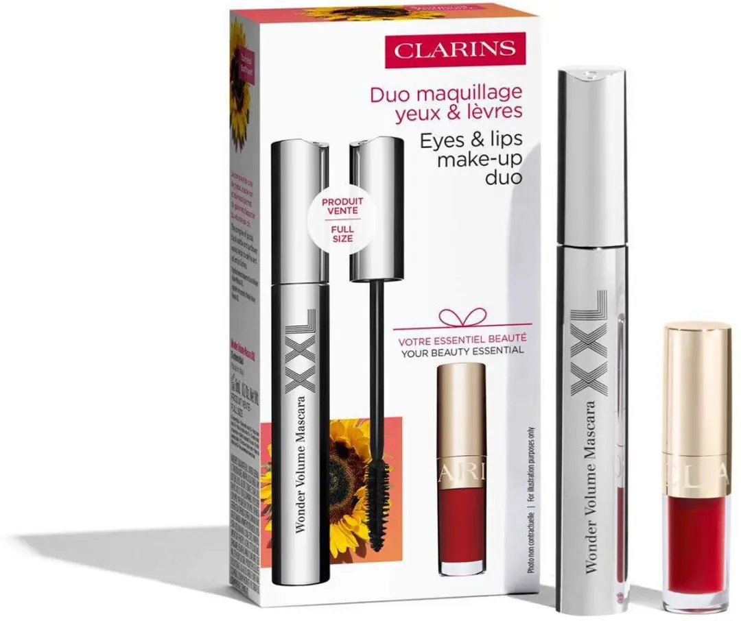 Clarins Value Pack Mascara Wonder Volume XXL & Lip Comfort Oil 03 Cher