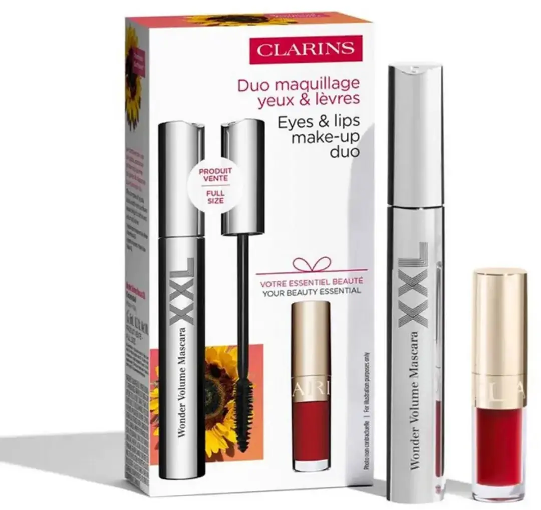 Clarins Value Pack Mascara Wonder Volume XXL & Lip Comfort Oil 03 Cher