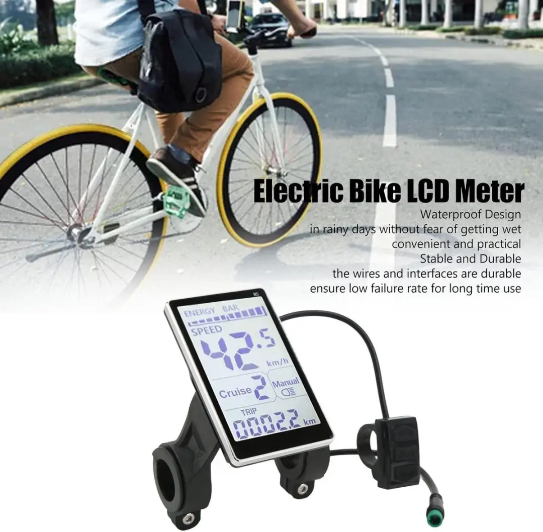 OUXI M5 Displaypaneel Elektrische Fiets - Grijs/Zwart