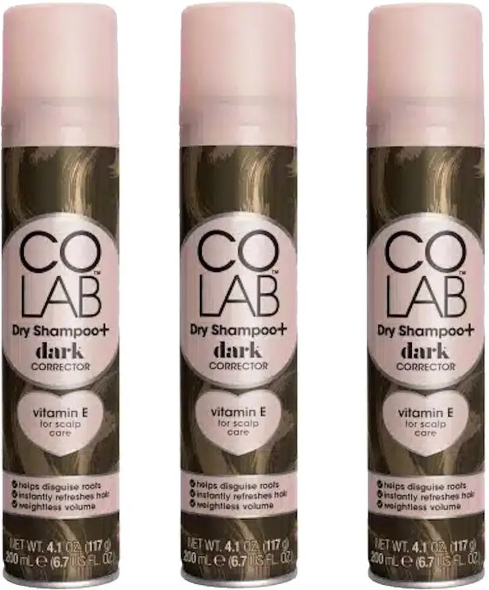 Colab Dry Shampoo+ Dark Corrector 3 Pak