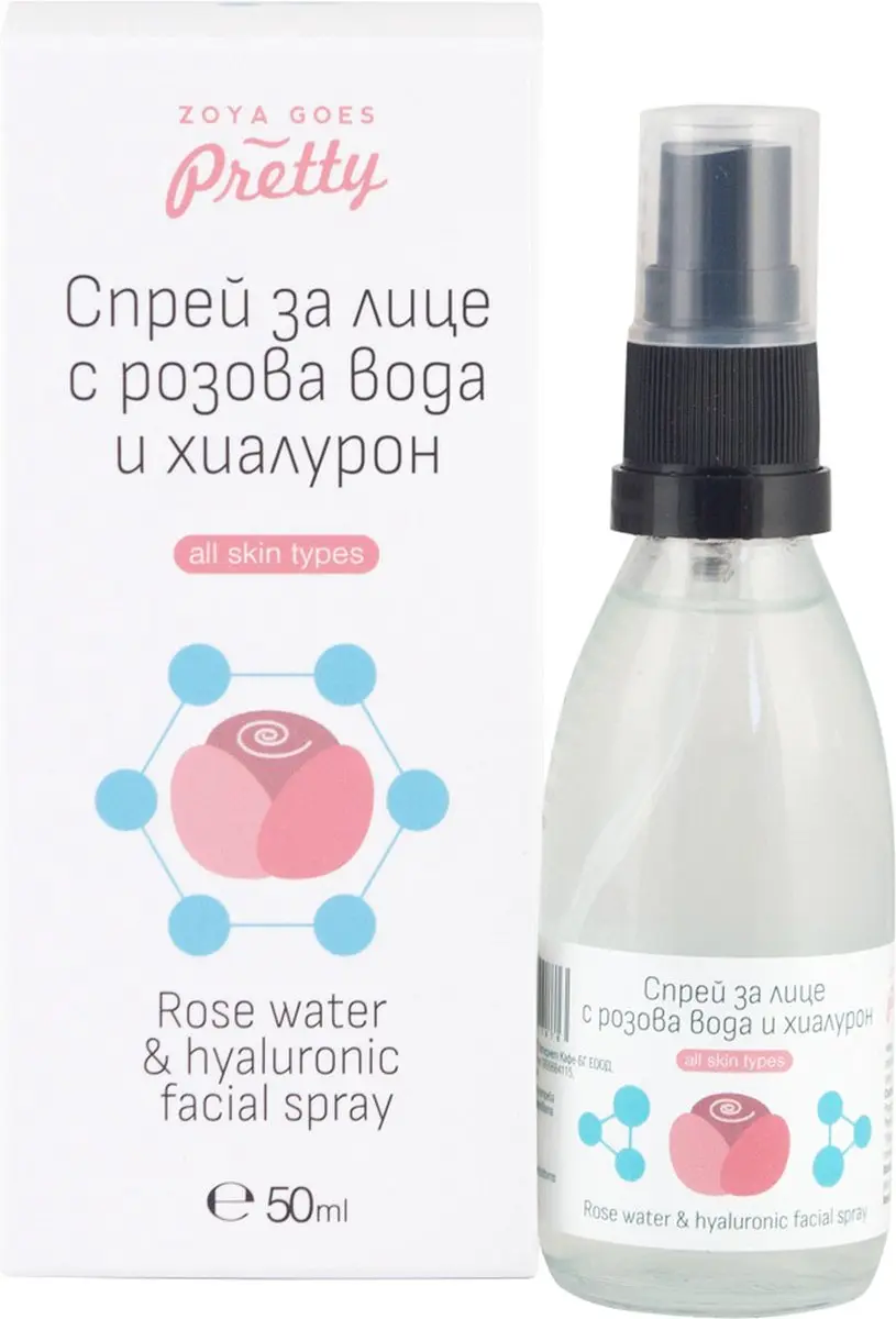 Zoya Goes Pretty Rose Water & Hyaluronic Facial Spray 50ml