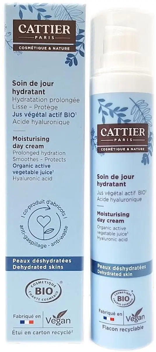 Cattier Moisturising Day Cream Hyaluronzuur 50ml