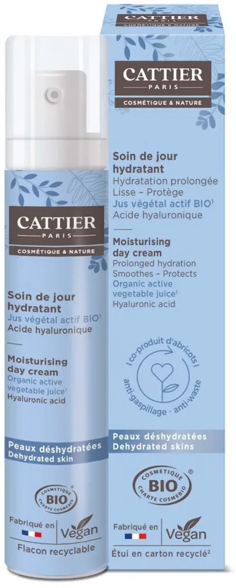 Cattier Moisturising Day Cream Hyaluronzuur 50ml