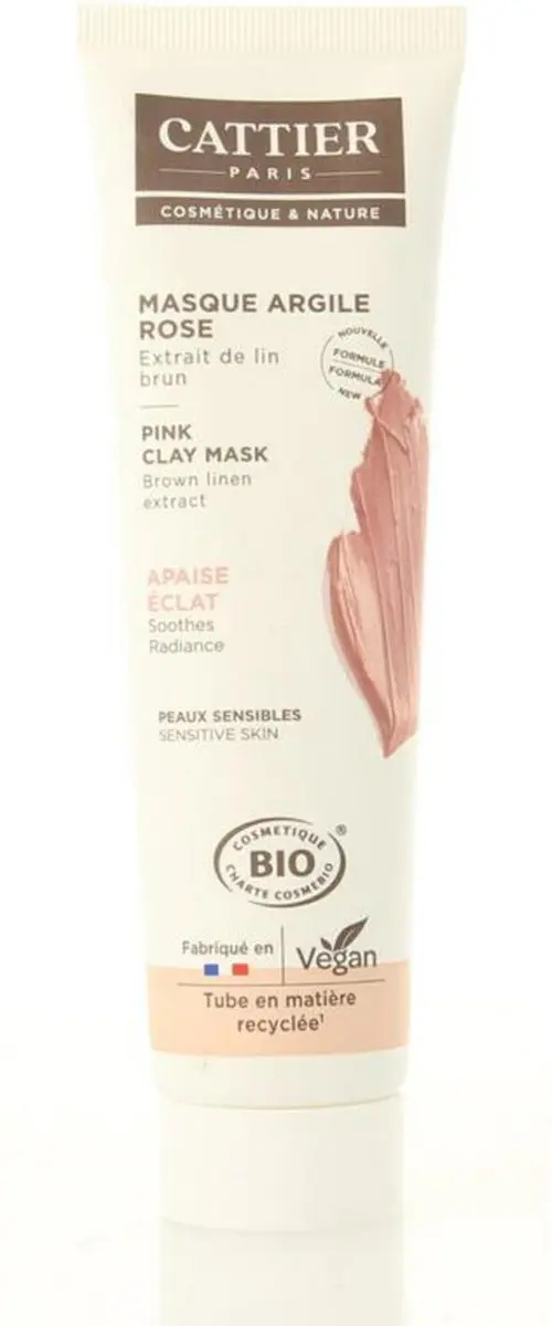 Cattier Gezichtsmasker Roze Klei 100ml
