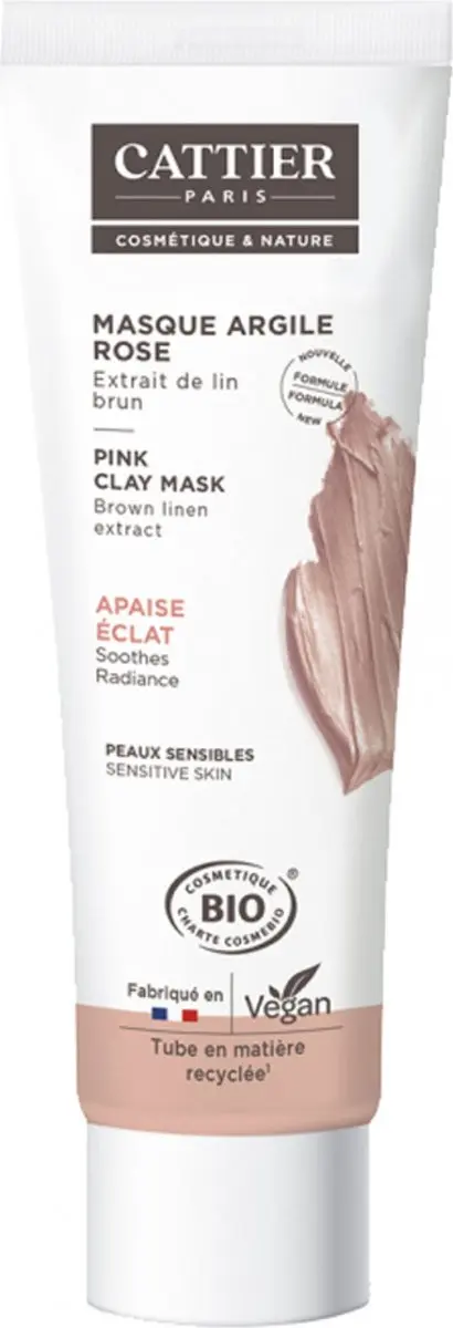 Cattier Gezichtsmasker Roze Klei 100ml