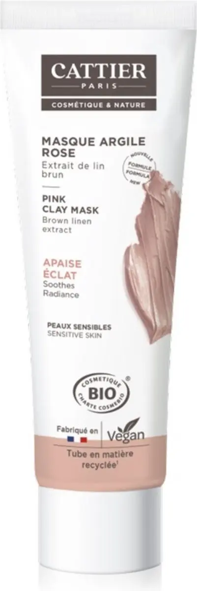 Cattier Gezichtsmasker Roze Klei 100ml