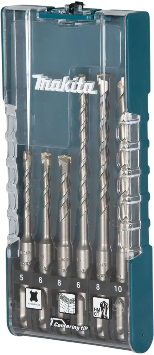 Makita E-15730 SDS-Plus Betonboorset 6-delig - 10mm