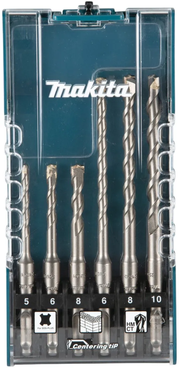 Makita E-15730 SDS-Plus Betonboorset 6-delig - 10mm