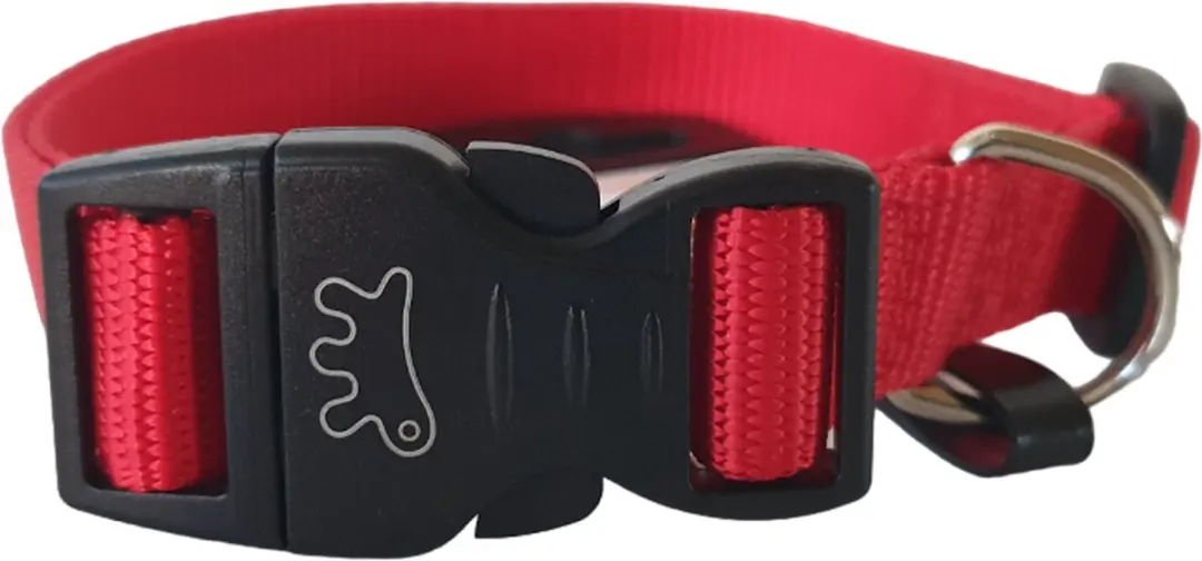 Ferplast Club Hondenhalsband 56cm Nylon - Rood/Zwart
