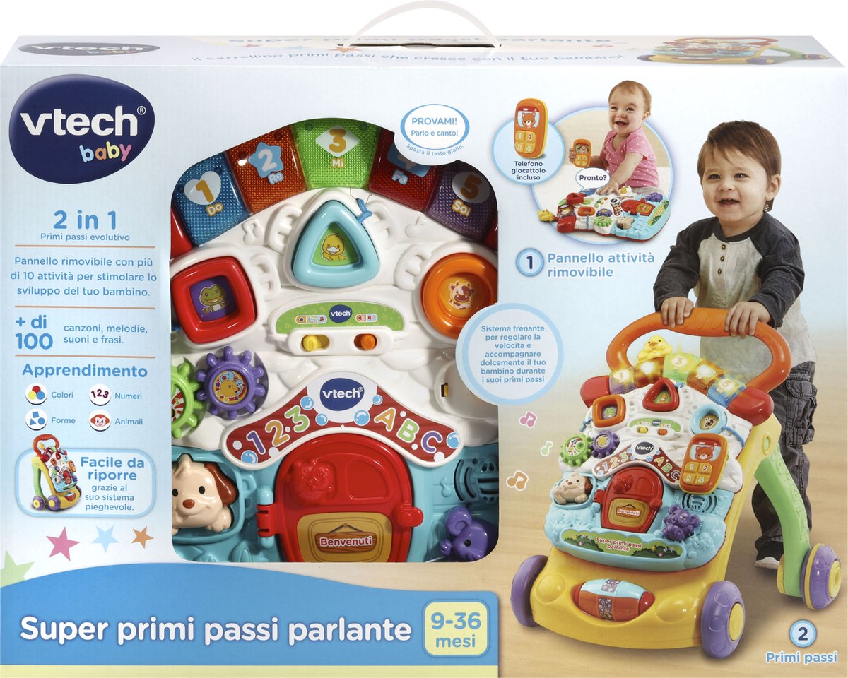 VTech Baby 80-505607, 0,75 jaar, Geluid, Spreekfunctie, Batterijen vereist, AA, Synthetisch
