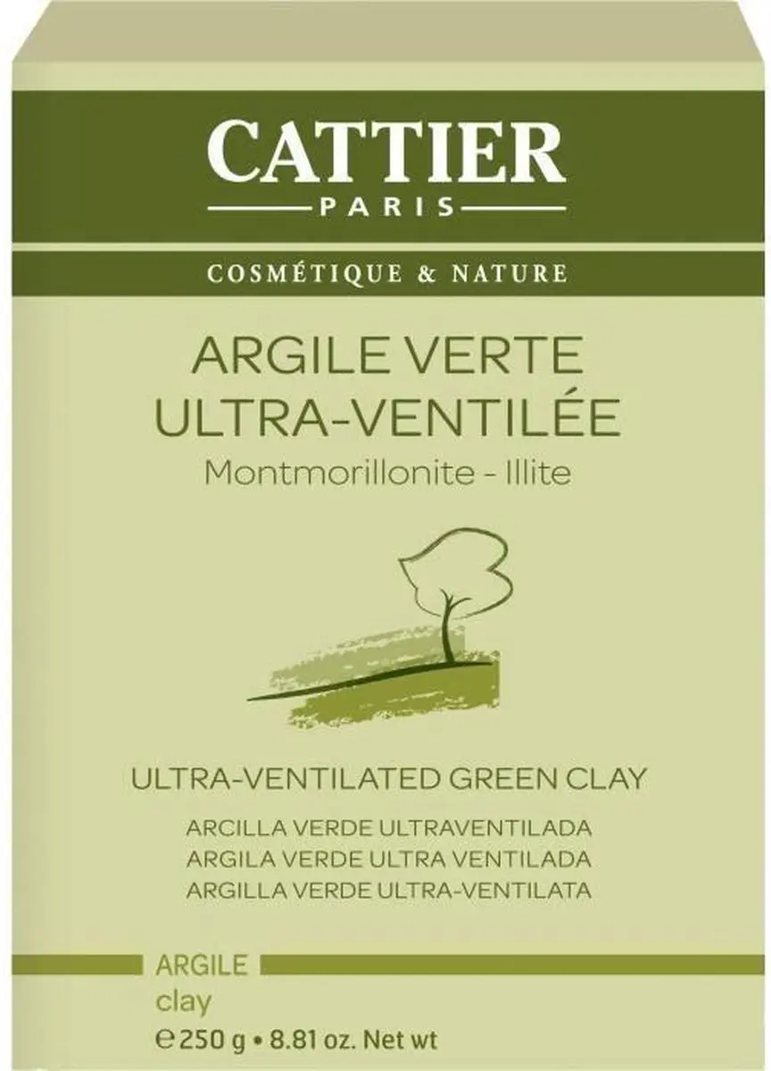 Cattier Groene Klei Ultra Geventileerd 250ml