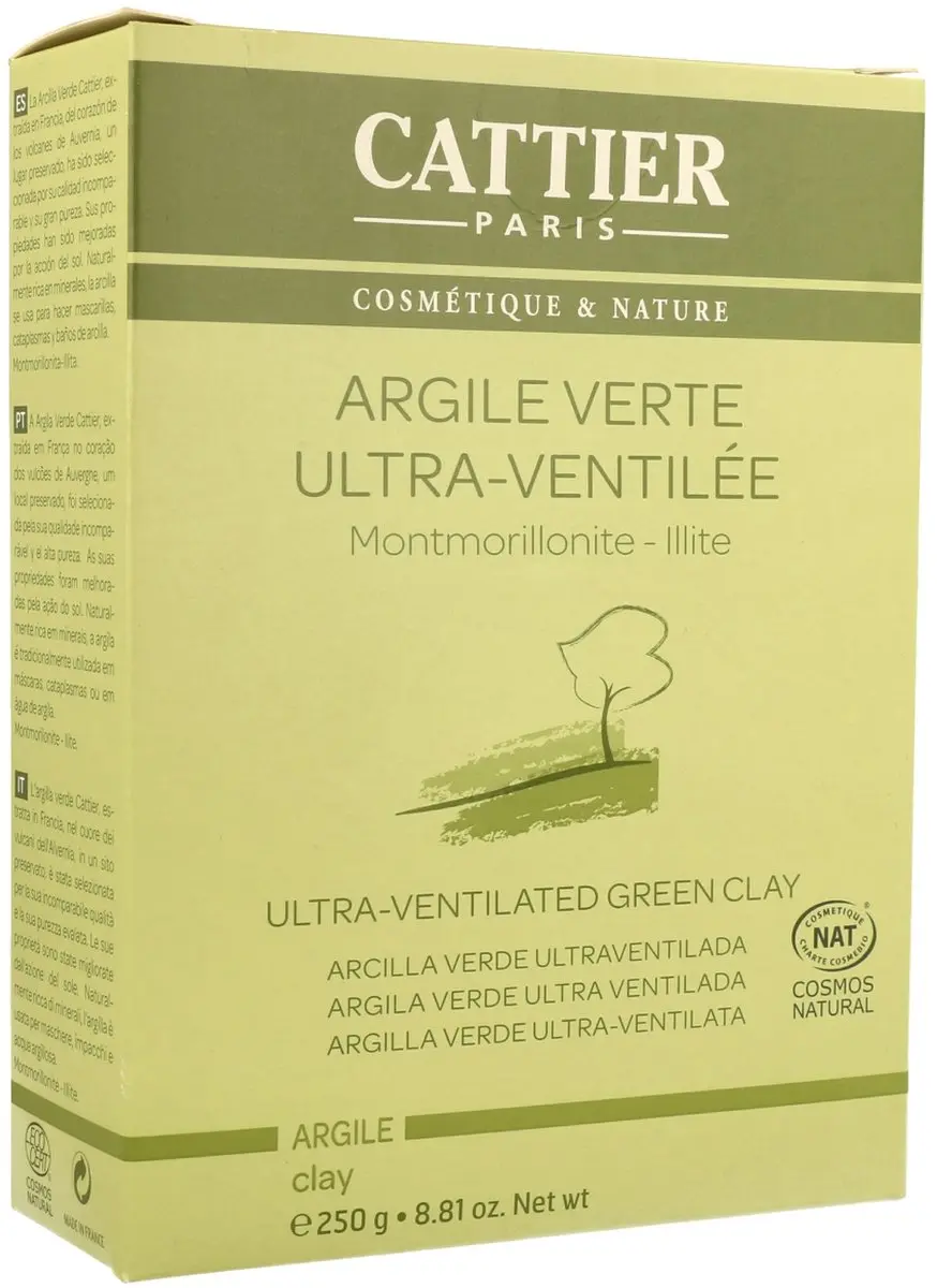 Cattier Groene Klei Ultra Geventileerd 250ml