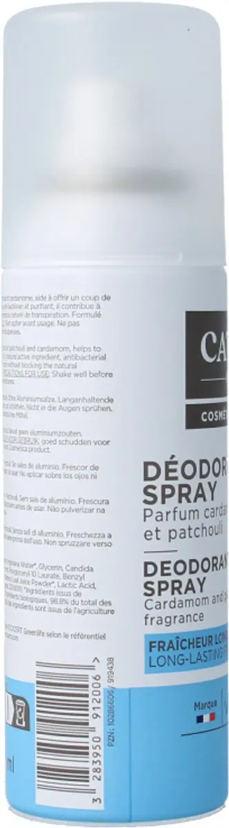 Cattier Deospray Cardamom 100ml