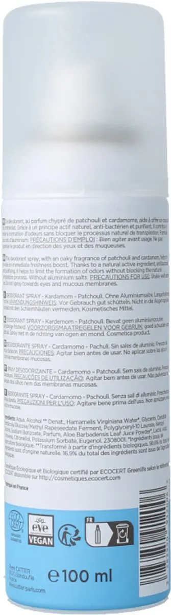 Cattier Deospray Cardamom 100ml