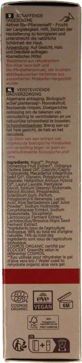 Cattier Dagcreme Verstevigend 50ml