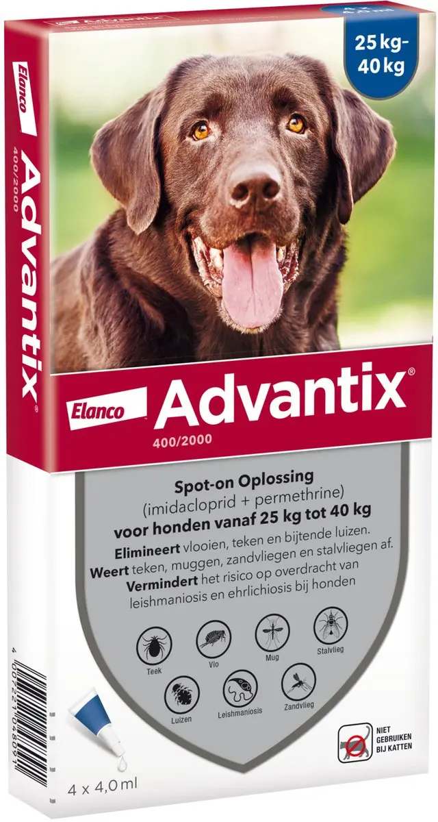 Advantix Vlooien & Teken Pipetten Hond XL