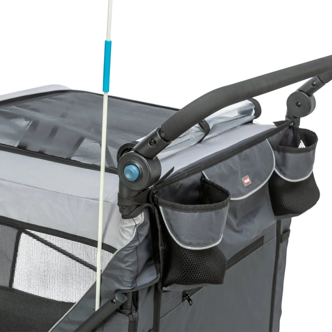 Trixie Opvouwbare Fietskar Grijs - XL